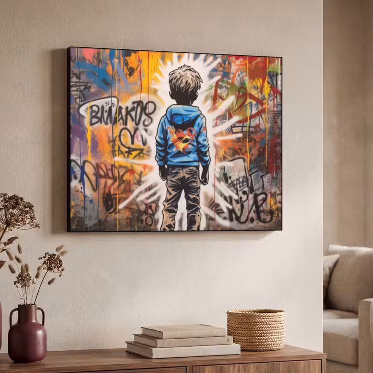 Art Frame - Graffiti - Jongen - Kleuren - Street Art — 7