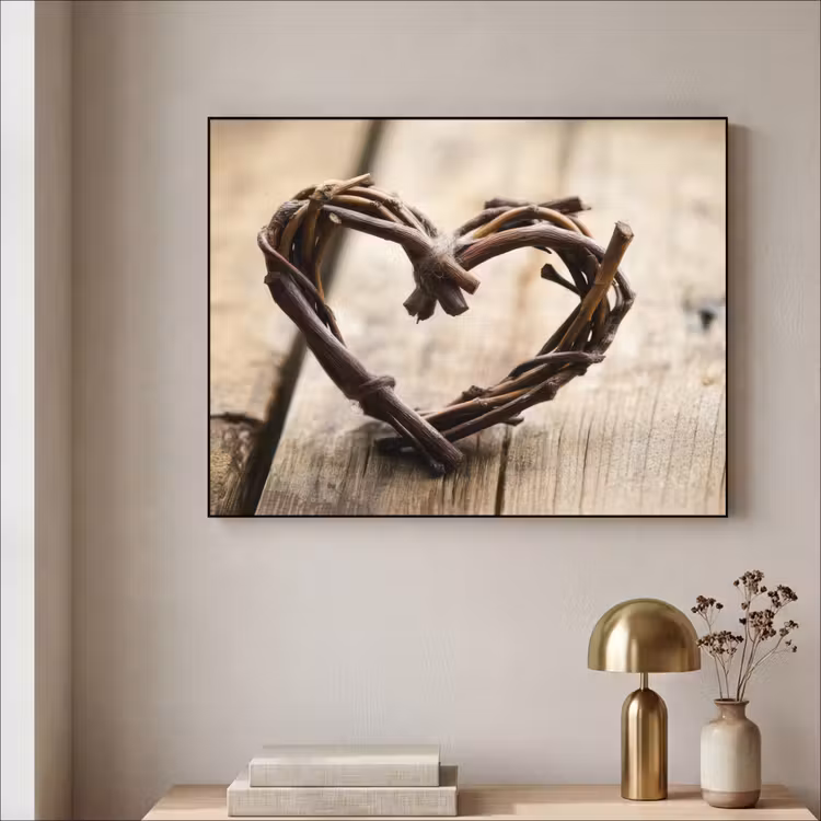 Art Frame - Hart - Hout - Natuur - Takken - Bruin — 5