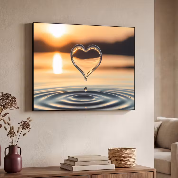 Art Frame - Hart - Water - Zonsondergang - Natuur - Zen — 7