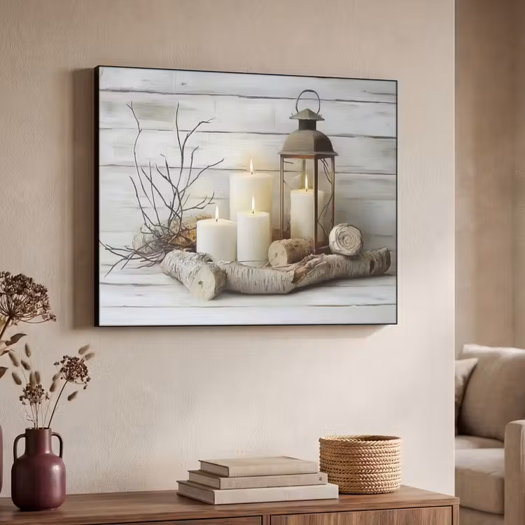 Art Frame - Stilleven - Wit - Kaarsen - Rustiek - Natuur — 7