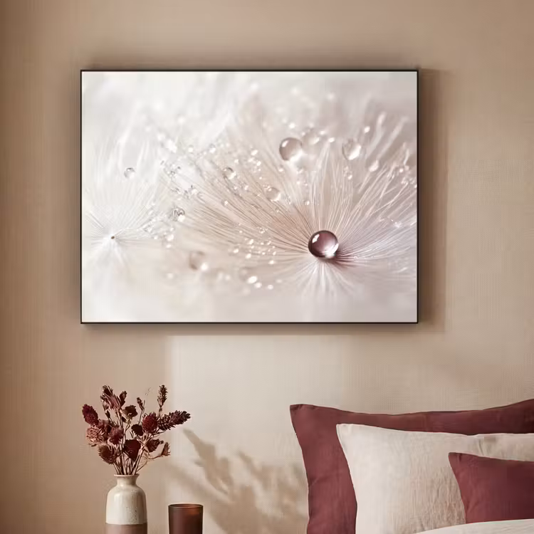 Art Frame - Bloem - Abstract - Wit - Water - Natuur — 3