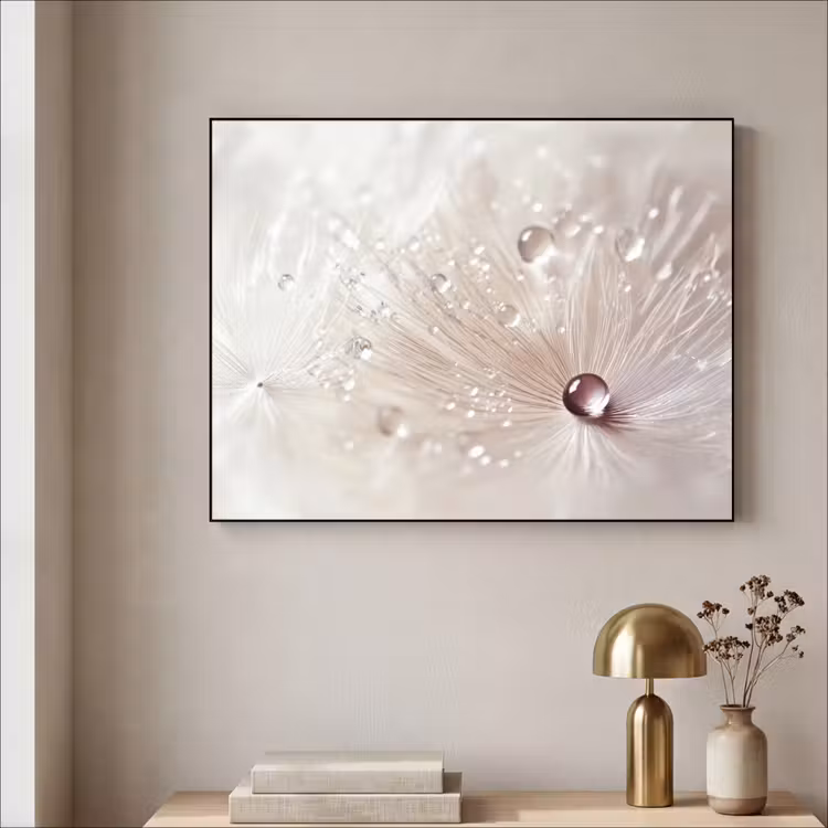 Art Frame - Bloem - Abstract - Wit - Water - Natuur — 5