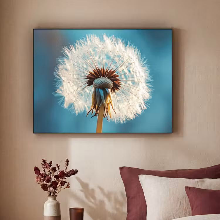 Art Frame - Paardenbloem - Natuur - Bloemen - Blauw — 3