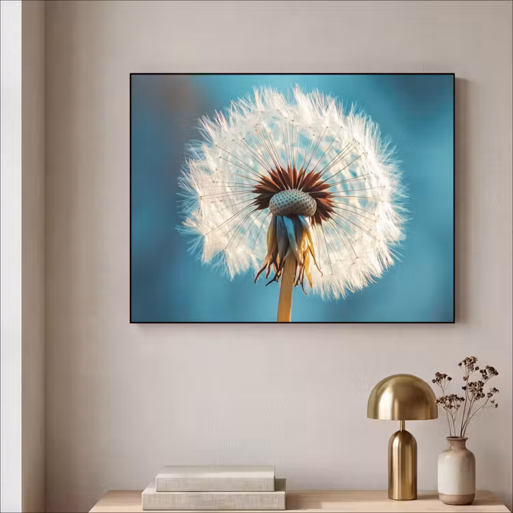Art Frame - Paardenbloem - Natuur - Bloemen - Blauw — 5