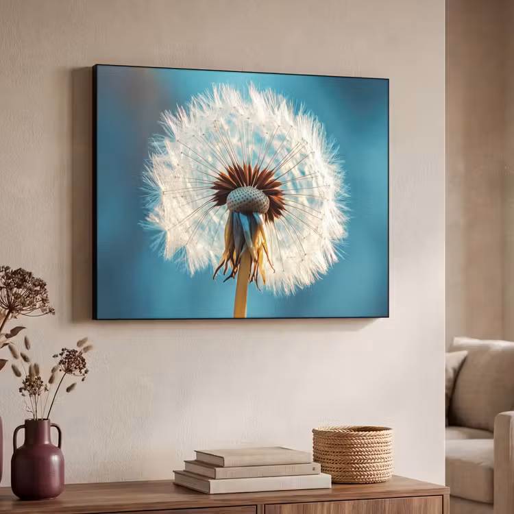 Art Frame - Paardenbloem - Natuur - Bloemen - Blauw — 7