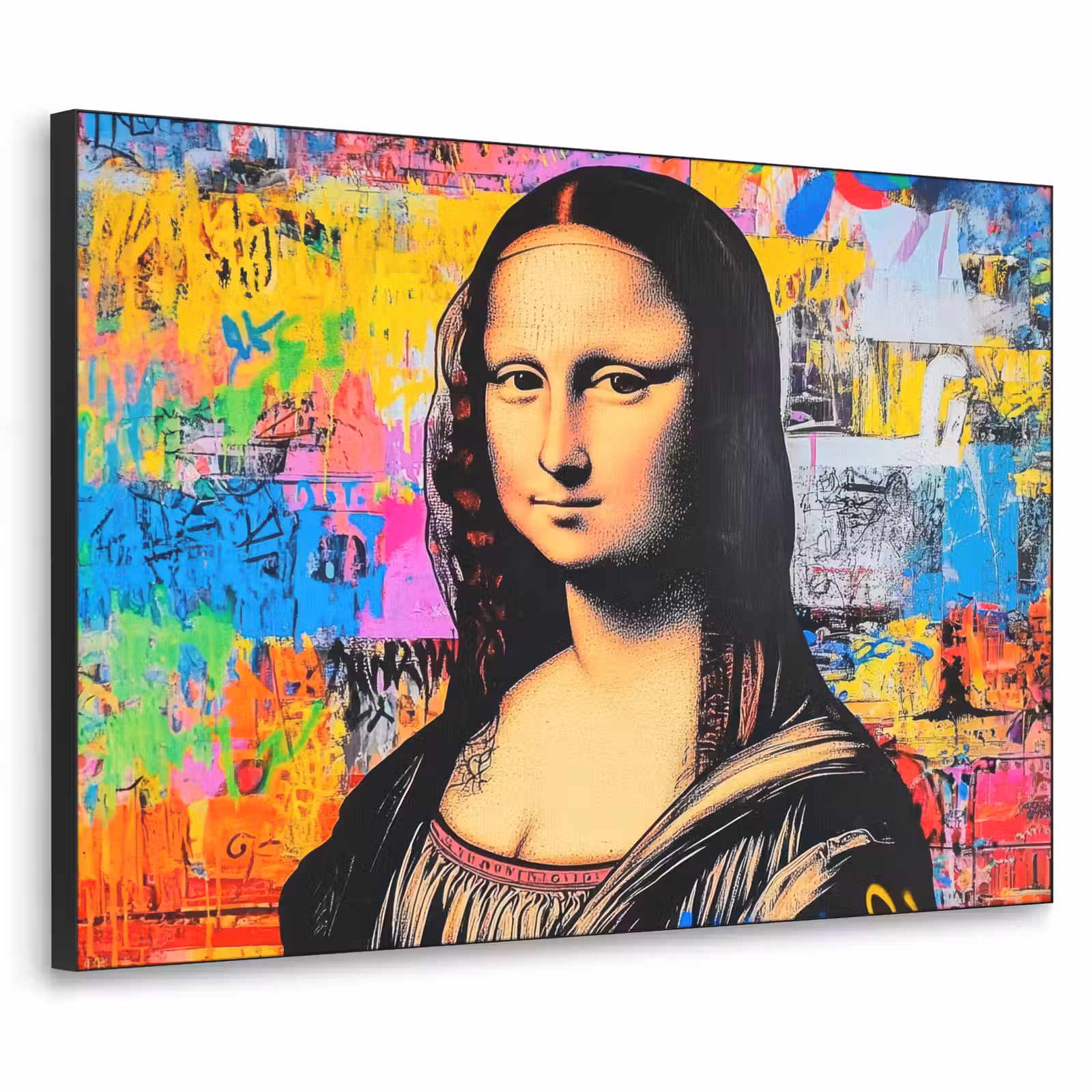 Art Frame - Graffiti - Neon - Mona Lisa - Kunst - Da Vinci — 1