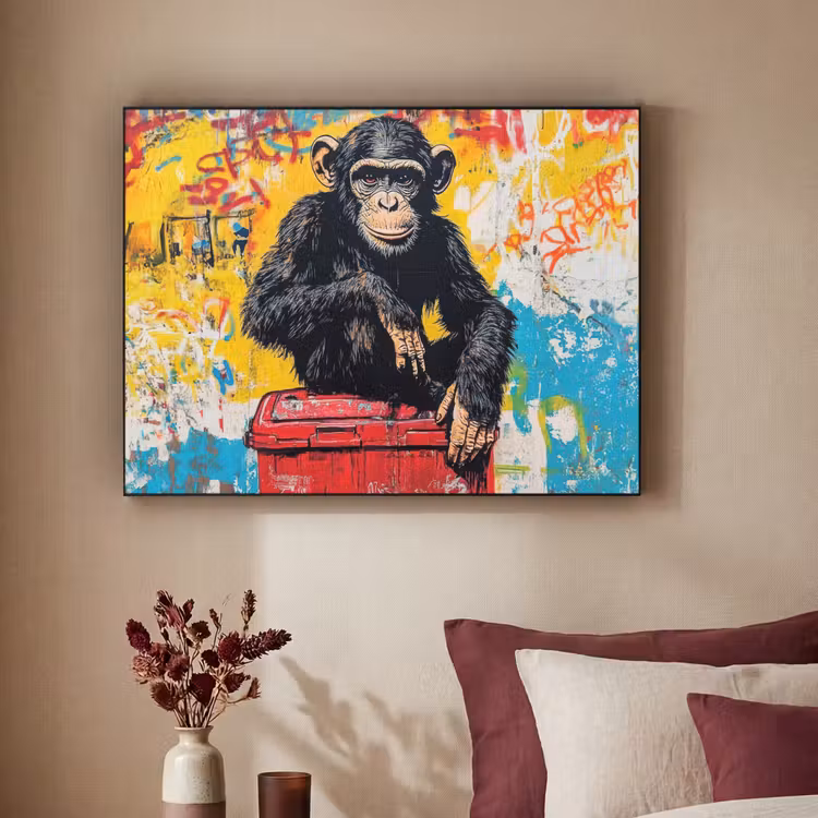 Art Frame - Graffiti - Aap - Street art - Dieren — 3