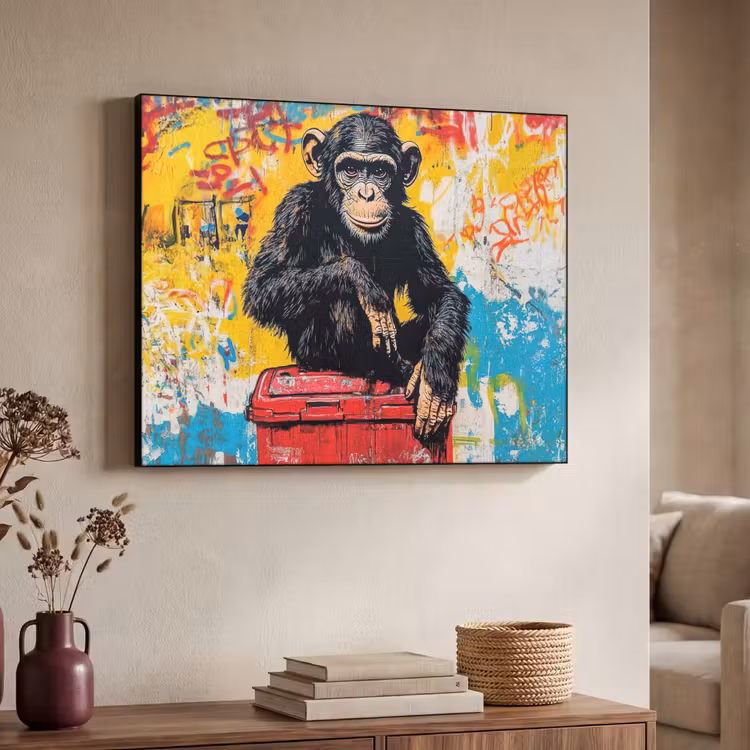 Art Frame - Graffiti - Aap - Street art - Dieren — 7