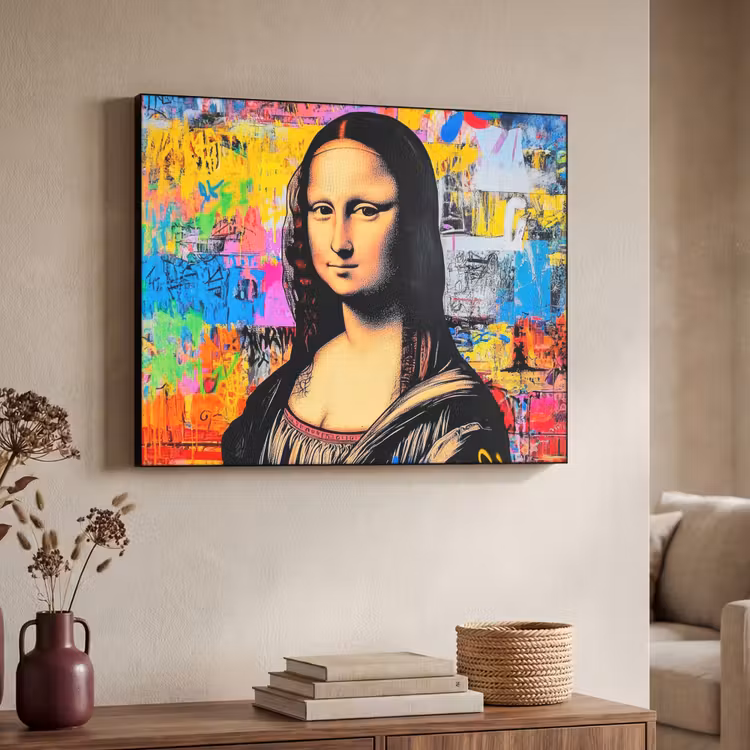 Art Frame - Graffiti - Neon - Mona Lisa - Kunst - Da Vinci — 7