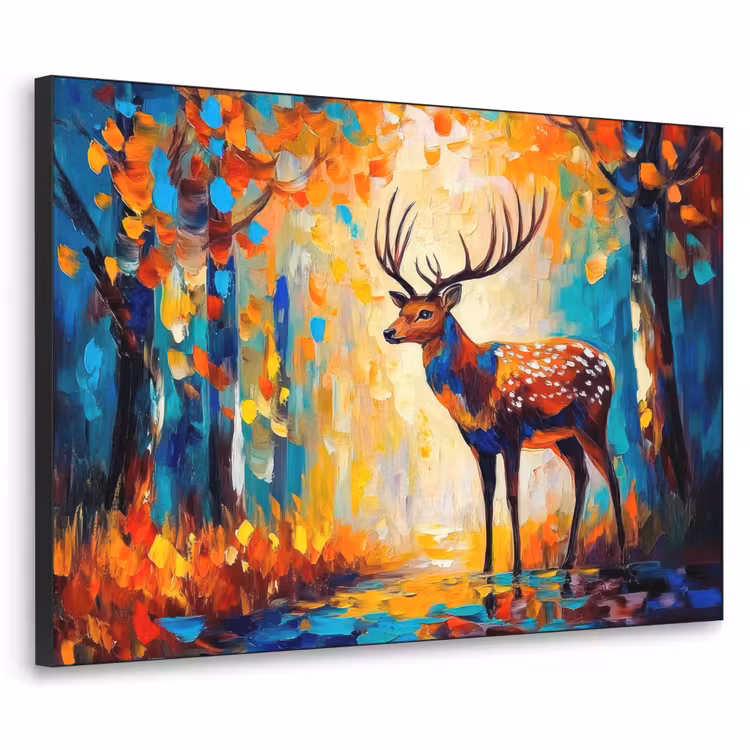 Art Frame - Hert - Bosdieren - Natuur - Kunst — 1