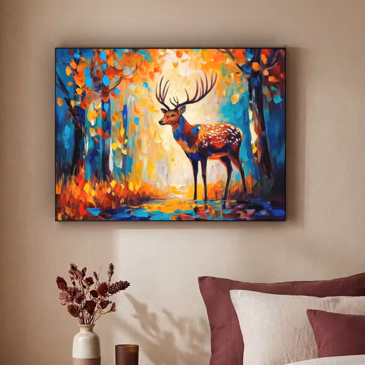 Art Frame - Hert - Bosdieren - Natuur - Kunst — 3