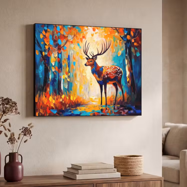 Art Frame - Hert - Bosdieren - Natuur - Kunst — 7
