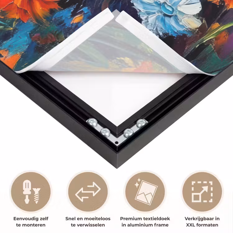 Art Frame - Uil - Bloemen - Kunst - Zonsondergang — 4