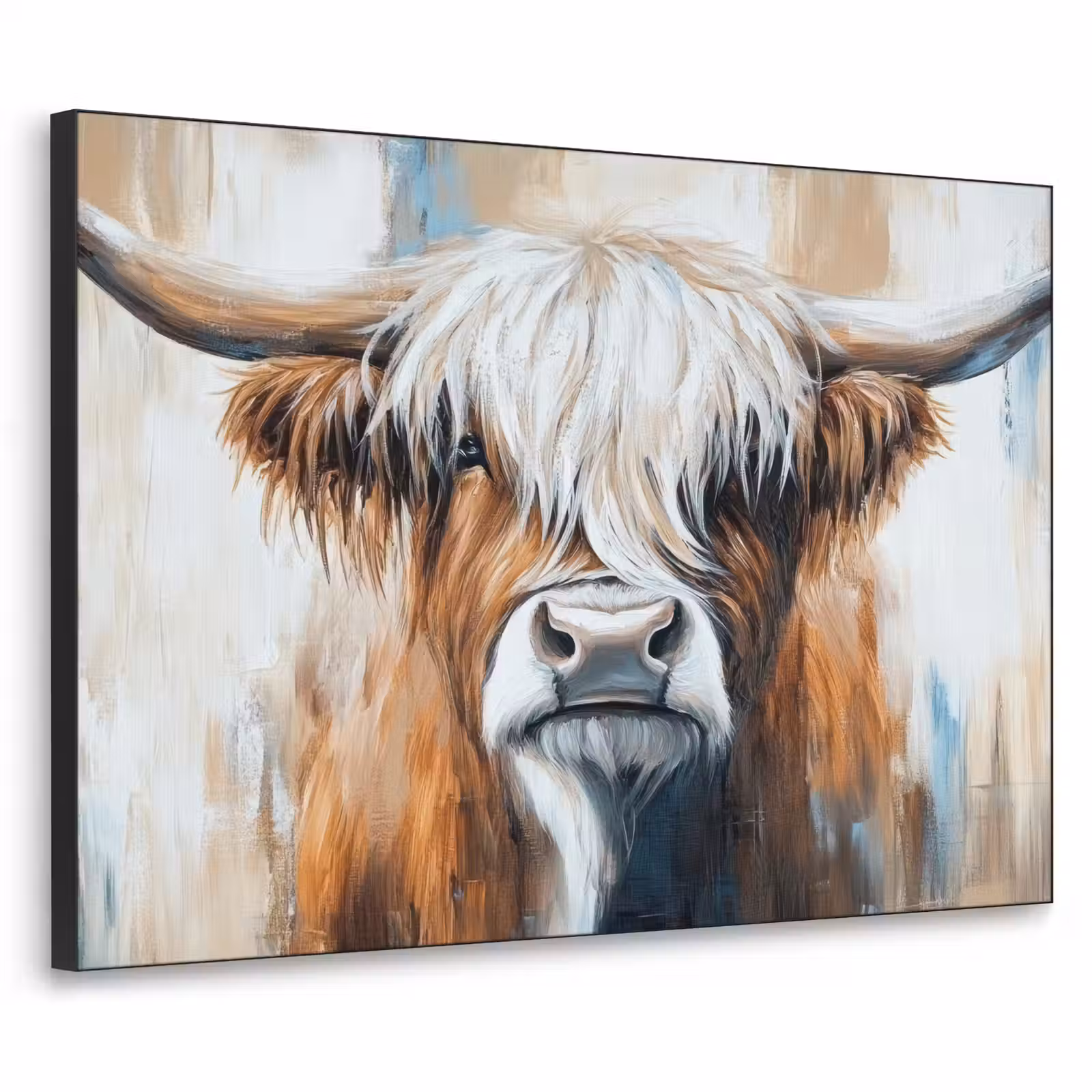 Art Frame - Schotse hooglander - Street art - Vintage - Koe - Dieren — 1