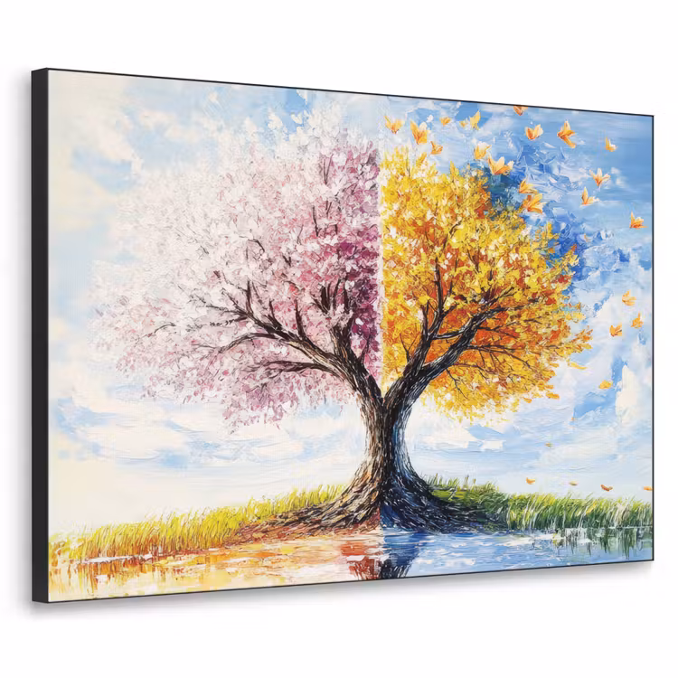 Art Frame - Boom - Kunst - Seizoenen - Lente - Herfst — 1