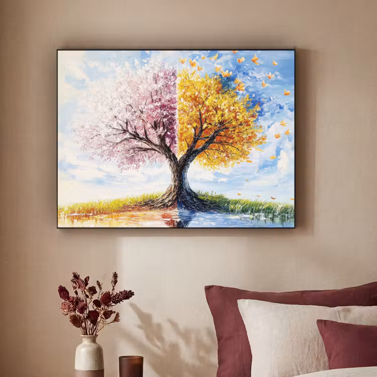 Art Frame - Boom - Kunst - Seizoenen - Lente - Herfst — 3