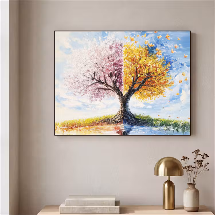 Art Frame - Boom - Kunst - Seizoenen - Lente - Herfst — 5