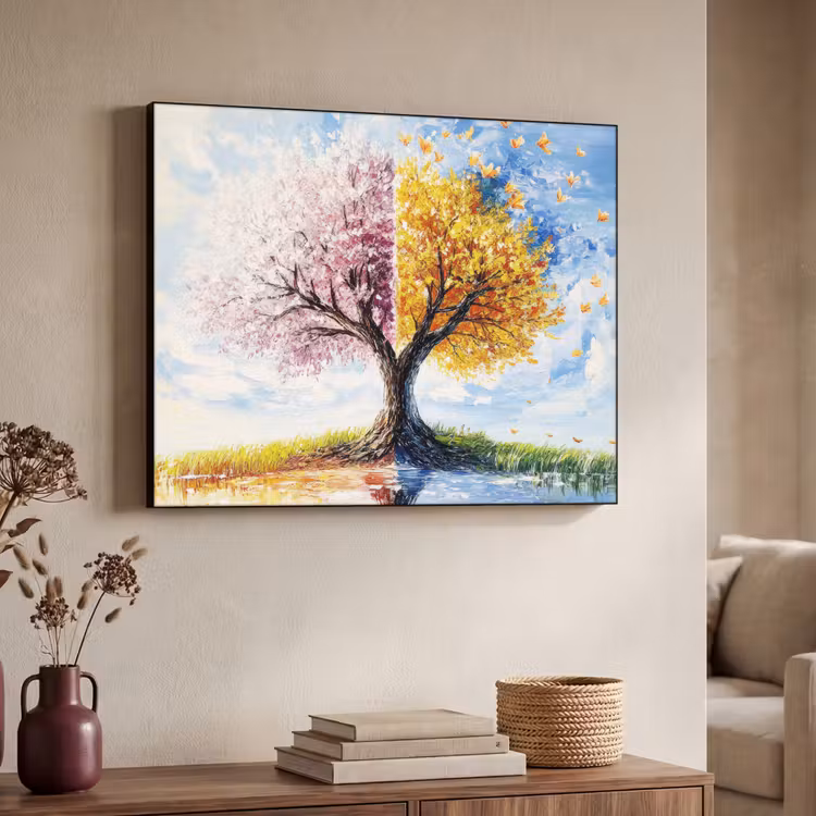 Art Frame - Boom - Kunst - Seizoenen - Lente - Herfst — 7
