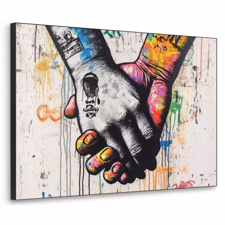 Art Frame - Graffiti - Handen - Vintage - Street art — 1