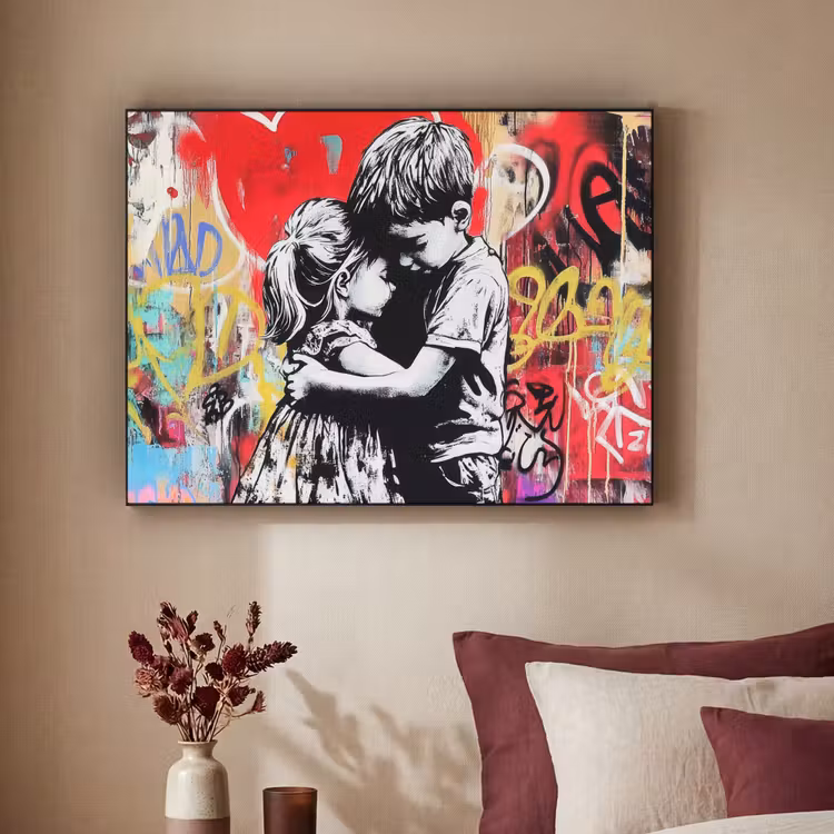 Art Frame - Graffiti - Zwart wit - Street art — 3