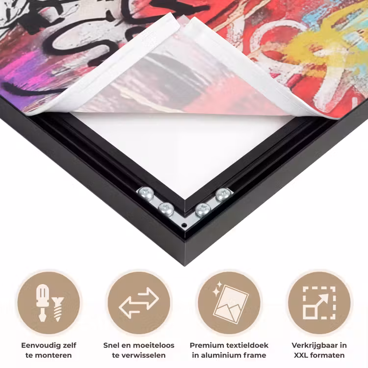 Art Frame - Graffiti - Zwart wit - Street art — 4