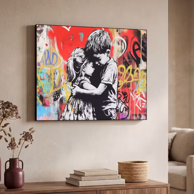 Art Frame - Graffiti - Zwart wit - Street art — 7