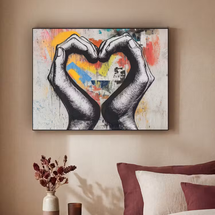 Art Frame - Handen - Hart - Street art - Graffiti — 3
