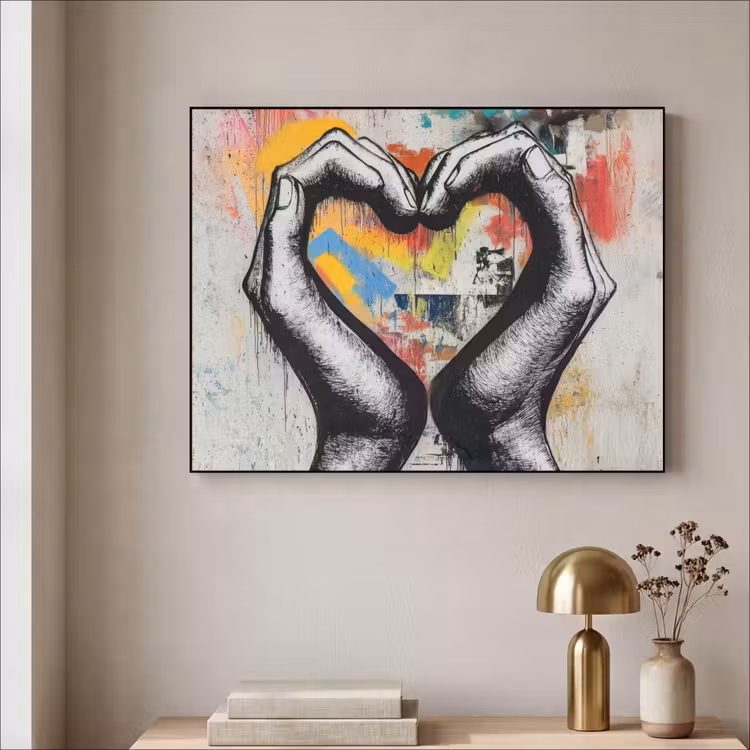 Art Frame - Handen - Hart - Street art - Graffiti — 5