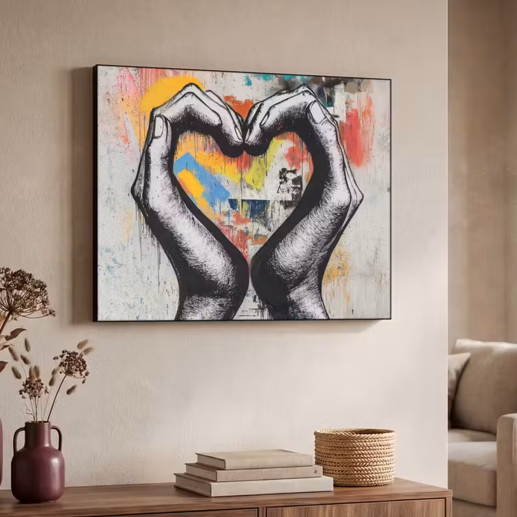 Art Frame - Handen - Hart - Street art - Graffiti — 7