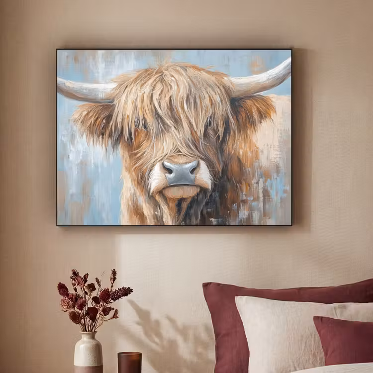 Art Frame - Schotse hooglander - Dieren - Koe - Street art — 3