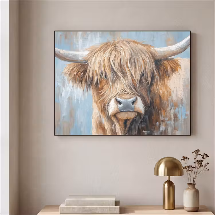 Art Frame - Schotse hooglander - Dieren - Koe - Street art — 5