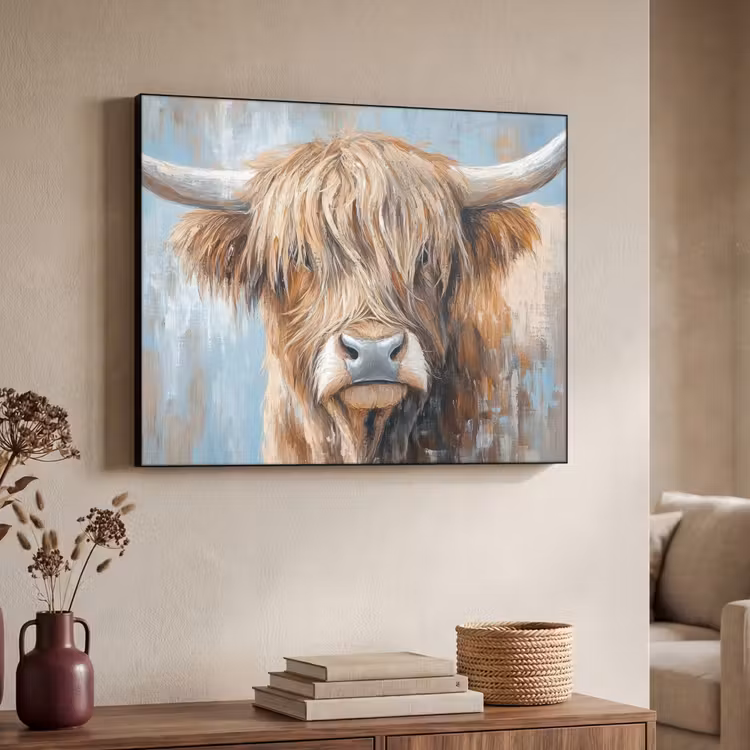 Art Frame - Schotse hooglander - Dieren - Koe - Street art — 7