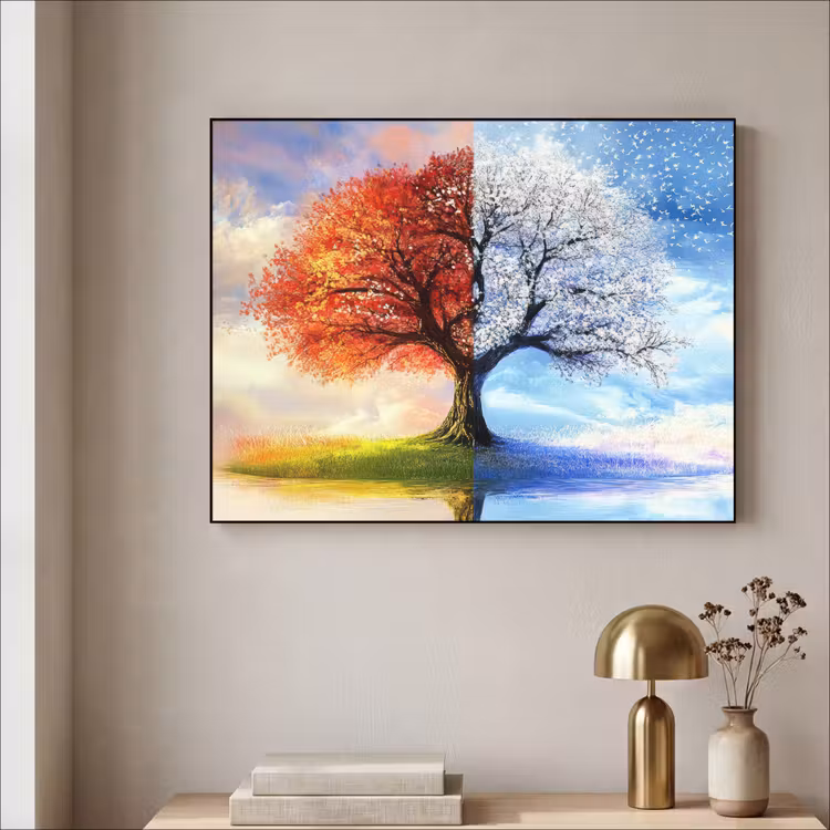 Art Frame - Seizoenen - Kunst - Boom - Winter - Herfst — 5