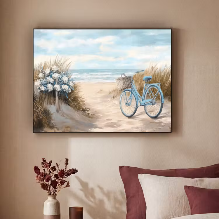 Art Frame - Strand - Zee - Fiets - Vintage - Bloemen — 3