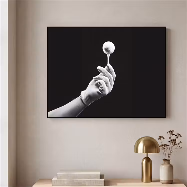 Art Frame - Golfbal - Zwart - Wit — 5