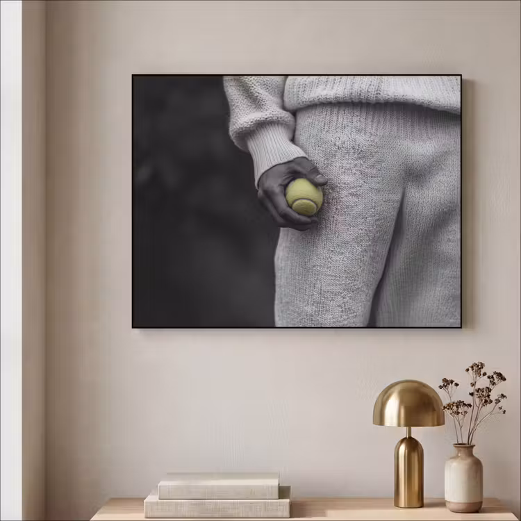 Art Frame - Tennisbal - Zwart - Wit — 5