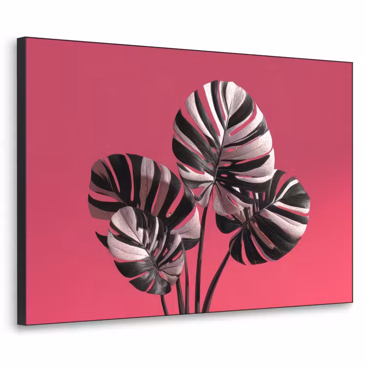 Art Frame - Bladeren - Rond - Roze — 1