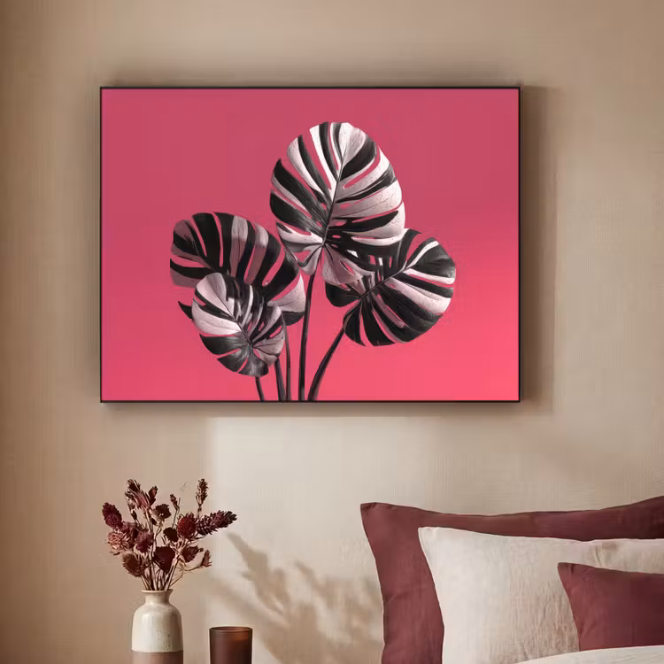 Art Frame - Bladeren - Rond - Roze — 3