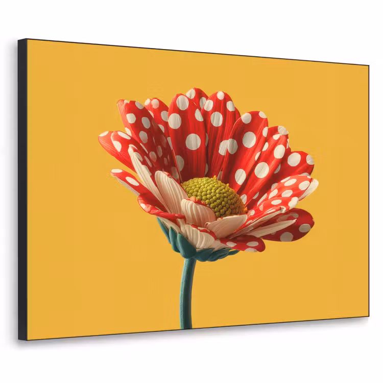 Art Frame - Bloem - Rood - Stippen — 1