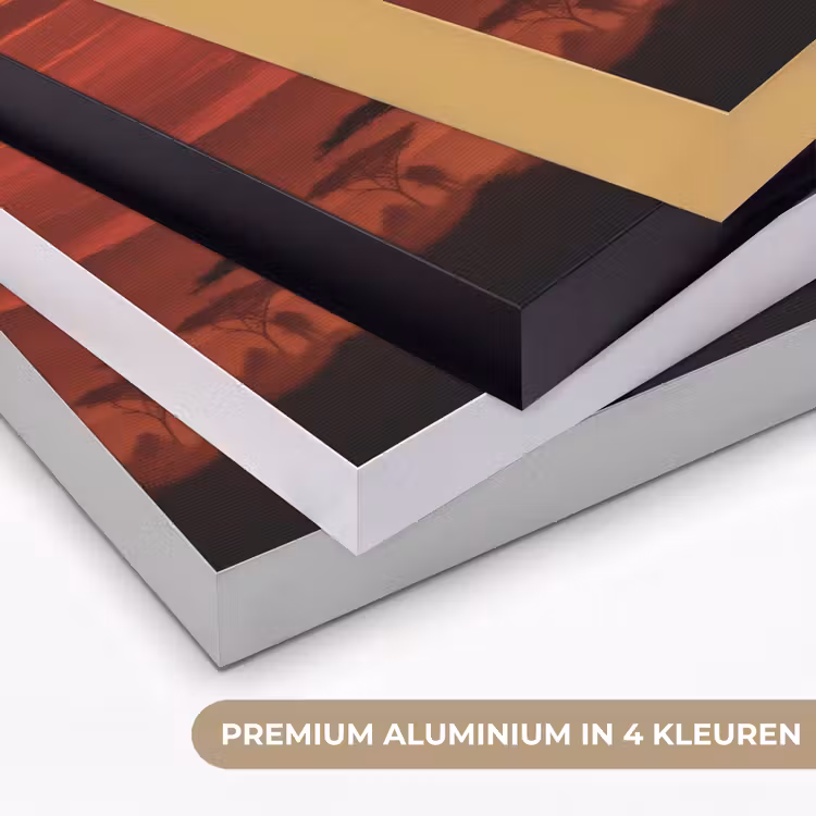Art Frame - Savanne - Olifanten - Zonsondergang — 2