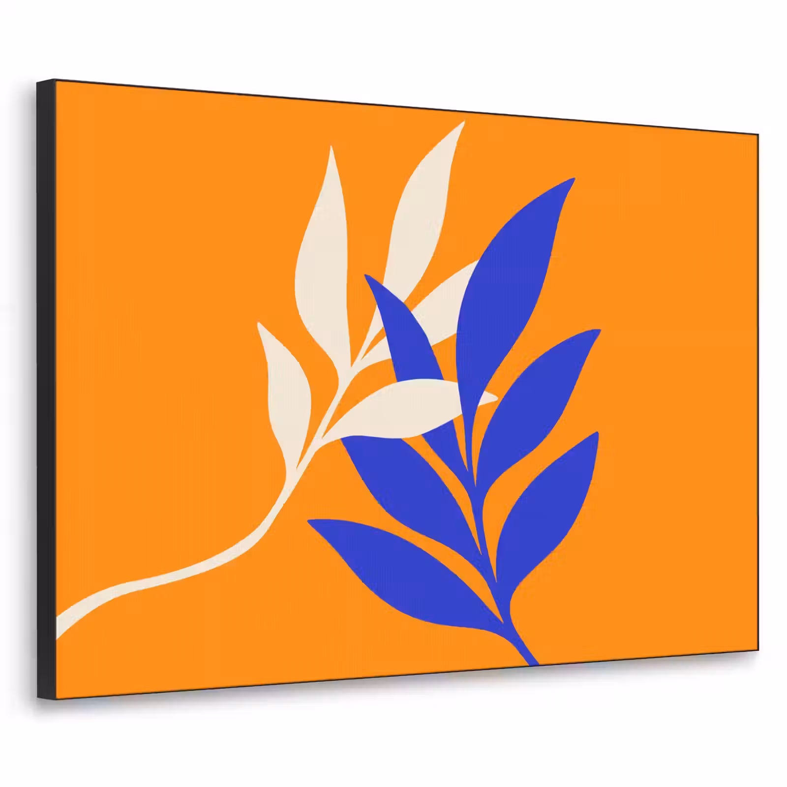 Art Frame - Takken - Bladeren - Minimalistisch - Blauw — 1