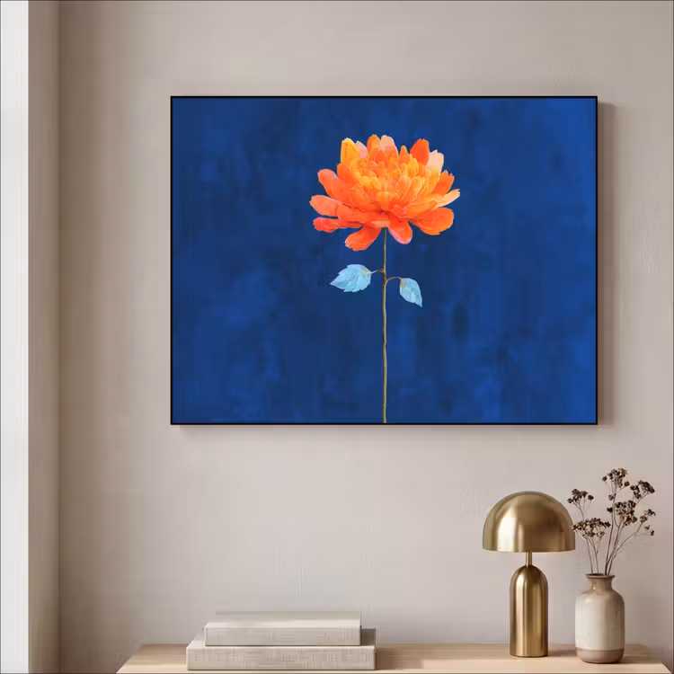 Art Frame - Bloem - Oranje - Bladeren — 5