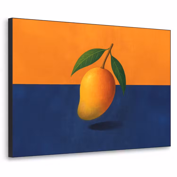 Art Frame - Mango - Vlakken - Bladeren - Oranje — 1