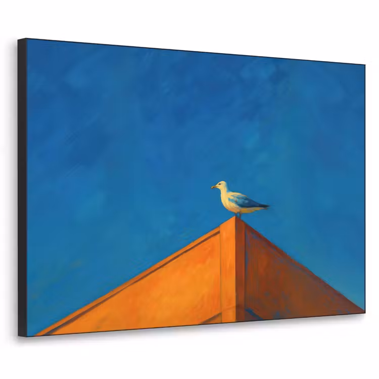Art Frame - Meeuw - Gebouw - Lucht - Geschilderd — 1