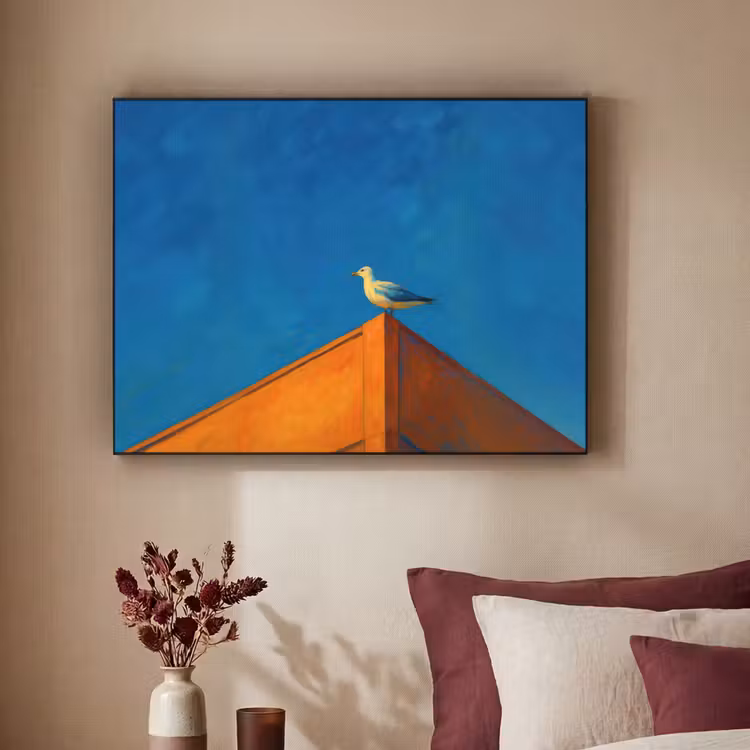 Art Frame - Meeuw - Gebouw - Lucht - Geschilderd — 3