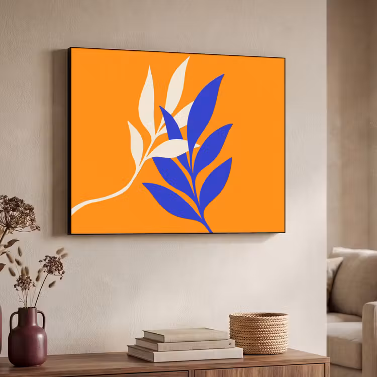 Art Frame - Takken - Bladeren - Minimalistisch - Blauw — 7