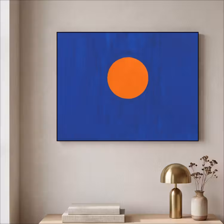 Art Frame - Vorm - Rond - Minimalistisch - Blauw — 5