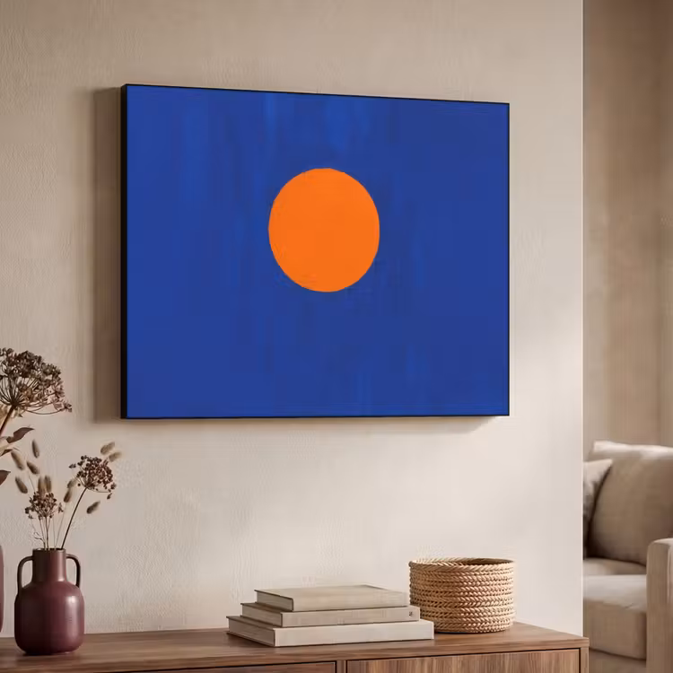 Art Frame - Vorm - Rond - Minimalistisch - Blauw — 7