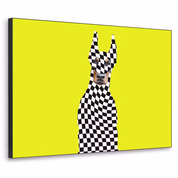 Art Frame - Dobermann - Geblokt - Geel — 1