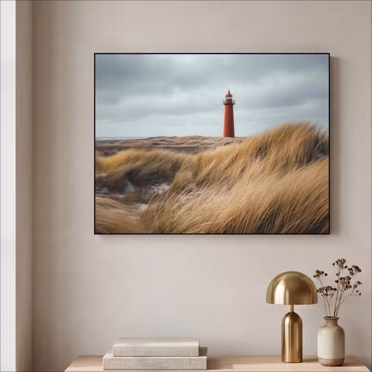 Art Frame - Duinen - Vuurtoren - Rood - Lucht — 5